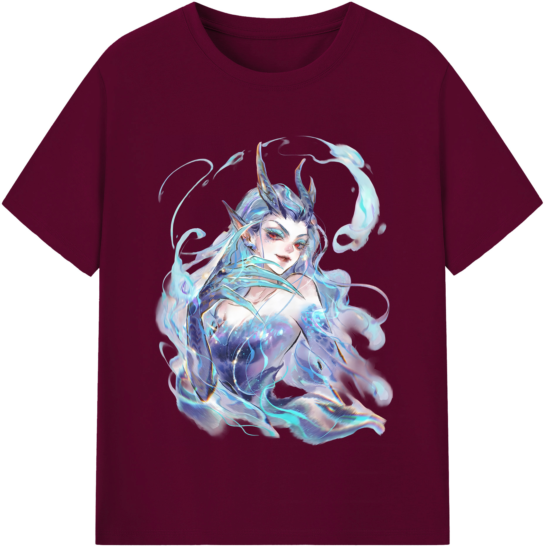（画像用） Ne Zha 2 ナタ 魔童の大暴れ レディースカジュアルプリントTシャツ（綿100％）